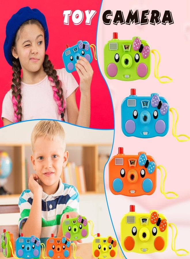 Hoarost 12 Pcs Camera Toy Set Plastic Camera with 8 Patterns Lmages in Viewfinder Mini Toy Camera for Party Favors Goodie Bag Return Gifts, 4 Colors - Image 3